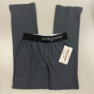 NWT Skechers Women's Straight Leg Pewter Scrub Pants